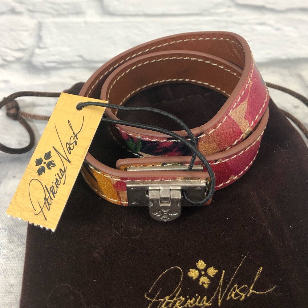 Patricia Nash Leather wrap floral bracelet Brand new. NWT - Picture 1 of 10